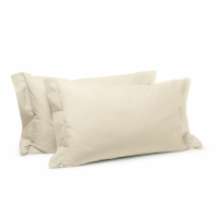 Caleffi Set of Percalle Ivory Pillowcases  - 2 Stücke