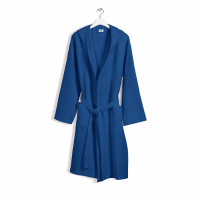 Caleffi Polo Blue Hooded Bathrobe