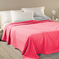 Caleffi Dobby Lightweight Coral Bedspread  - Single size bed