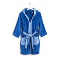 Caleffi Young Blue Hooded Bathrobe