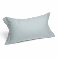 Caleffi Set of Plain Gray Flannel Pillowcases  - 2 Stücke