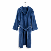 Caleffi Minorca Indigo Hooded Bathrobe