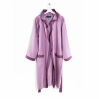 Caleffi Tecno Bicolor Ciclamino Hooded Bathrobe