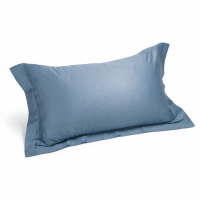 Caleffi Set of Satin Blue Pillowcases  - 2 Stücke