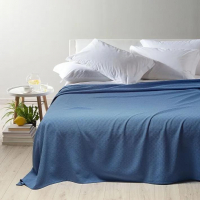 Caleffi Rodeo Blue Bedspread  - King size bed