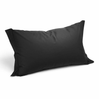 Caleffi Set of Plain Black Pillowcases  - 2 Stücke