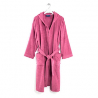 Caleffi Oceano Fuchsia Hooded Bathrobe