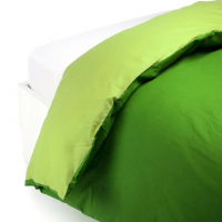 Caleffi Plain Green Duvet Cover - Single size bed