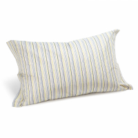 Caleffi Set of Striped Blue Pillowcases  - 2 Stücke