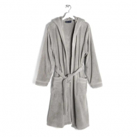 Caleffi Gim Gray Hooded Bathrobe