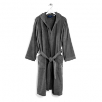 Caleffi Oceano Anthracite Hooded Bathrobe