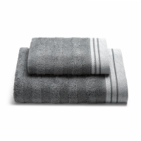 Caleffi Set of Cotton Anthracite Towels  - 2 Stücke