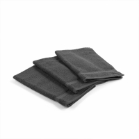 Caleffi Set of Oceano Anthracite Guests Towels  - 3 Stücke