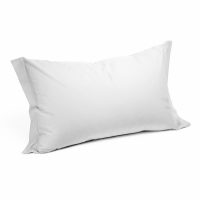 Caleffi Set of Plain Cream Pillowcases - 2 Stücke