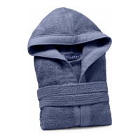 Caleffi Soft Midnight Blue Hooded Bathrobe