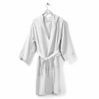 Caleffi Microsponge White Hooded Bathrobe