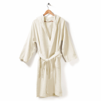 Caleffi Microsponge Vanilla Hooded Bathrobe