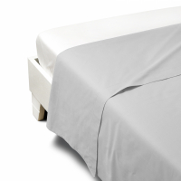 Caleffi Percalle Pearl Flat Sheet - King size bed