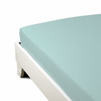 Caleffi Percalle Aqua Fitted Sheet - King size bed