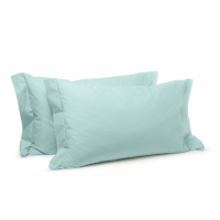 Caleffi Set of Percalle Blue Pillowcases  - 2 Stücke