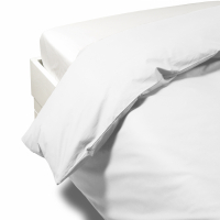 Caleffi Percalle White Duvet Cover - King size bed