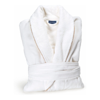 Caleffi Classic White Shawl Bathrobe