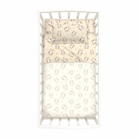 Caleffi Teddy Bear Natural Sheet Set  - Baby size 3 Stücke