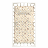 Caleffi Teddy Bear Natural Bedspread With Bumper  - Baby size