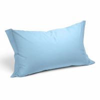 Caleffi Set of Plain Blue Pillowcases  - 2 Stücke