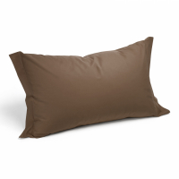 Caleffi Set of Plain Mocha Pillowcases  - 2 Stücke