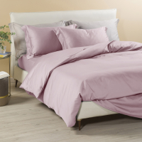 Caleffi Satin Pink Bed Linen Set  - King size bed, 4 Stücke