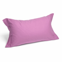 Caleffi Set of Plain Orchid Flannel Pillowcases  - 2 Stücke