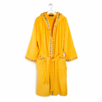 Caleffi Yupi Junior Yellow Hooded Bathrobe