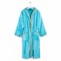 Caleffi Yupi Junior Turquoise Hooded Bathrobe