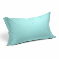 Caleffi Set of Plain Aqua Pillowcases  - 2 Stücke