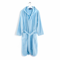 Caleffi Oceano Blue Hooded Bathrobe