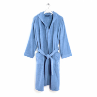 Caleffi Oceano Lavender Hooded Bathrobe