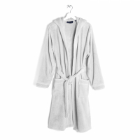 Caleffi Gim White Hooded Bathrobe