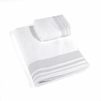 Caleffi Set of Gim White Towels  - 2 Stücke