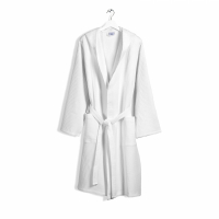 Caleffi Polo White Hooded Bathrobe