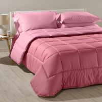 Caleffi Bicolor Pink Quilted Bedspread - Super King size bed