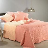 Caleffi Pagoda Peach Quilted Bedspread - Single size bed