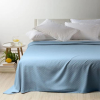 Caleffi Rodeo Blue Bedspread  - King size bed