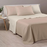 Caleffi Bicolor Natural Bedspread Set  - Einzel size bed, 3 Stücke