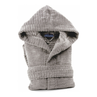 Caleffi Stripe Natural Hooded Bathrobe