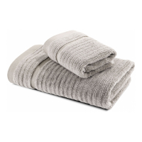 Caleffi Set of Stripe Natural Towels  - 2 Stücke