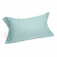 Caleffi Set of Plain Aqua Flannel Pillowcases  - 2 Stücke