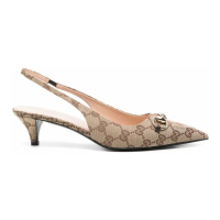 Gucci Women's 'GG Supreme' Slingback Pumps