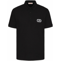 Valentino Men's 'VLogo Signature-Patch' Polo Shirt