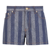 Fendi Short en jean 'Pequin Stripes' pour Femmes